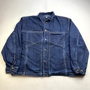 Vintage Marithe Francois Girbaud Jean Jacket Adult XXL Blue Denim Hip Hop Urban